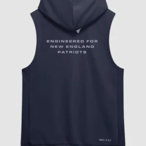 buy Josh McDaniels 2026 Patriots Sideline Sleeveless Hoodie