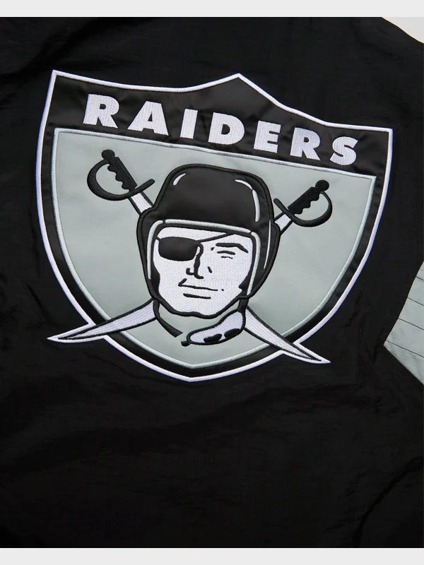 buy Las Vegas Raiders Starter Blackout Breakaway Jacket