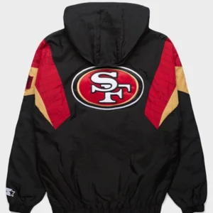 buy San Francisco 49ers Starter Blackout Breakaway Jacket