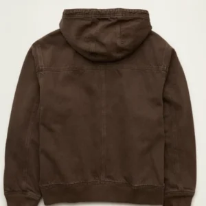 buy now AE x Lamine Yamal Brown Hooded Denim Jacket