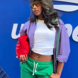 buy now Aniya Harvey US Open Purple Jacket