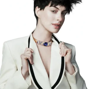 buy now Anne Hathaway Vogue China White Blazer