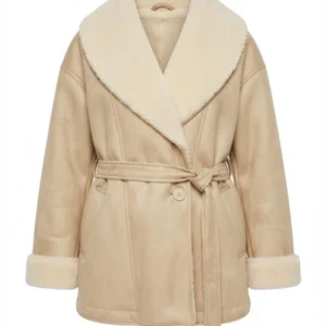 buy now Baylen Out Loud S03 Baylen Dupree Shawl Collar Shearling Coat