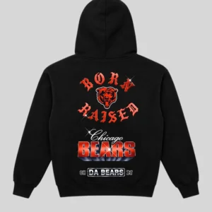 buy now Born x Raised Chicago Bears Chrome Rocker Black Hoodie