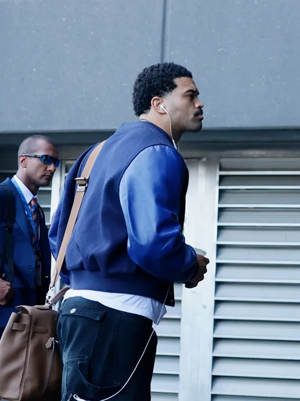 buy now Caleb Williams Tunnel Blue Varsity Jacket