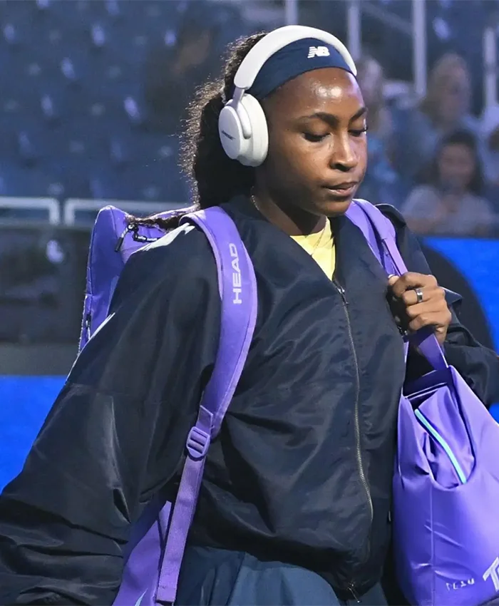 buy now Coco Gauff US Open 2026 Black Bomber Jacket