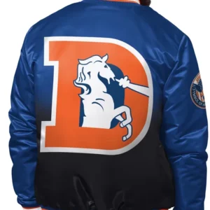 buy now Denver Broncos Starter Blue Pass Rush Varsity Jacket