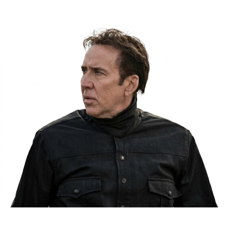 buy now Fortitude 2026 Nicolas Cage Charcoal Grey Jumpsuit