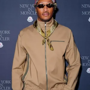 buy now Future New York in Moncler Fourioun Cotton Blend Jacket