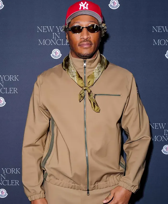 buy now Future New York in Moncler Fourioun Cotton Blend Jacket