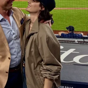 buy now Jaimie Alexander MLB Yankees Brown Zip-Up Jacket