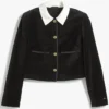 buy now Jisoo Tommy Hilfiger Black Velvet Band Jacket