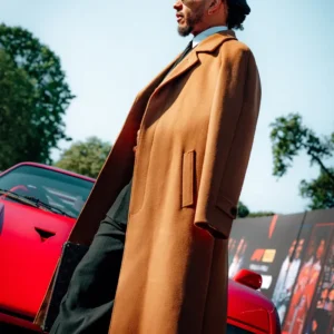 buy now Lewis Hamilton Monza Ferrari F40 Camel Wool Overcoat