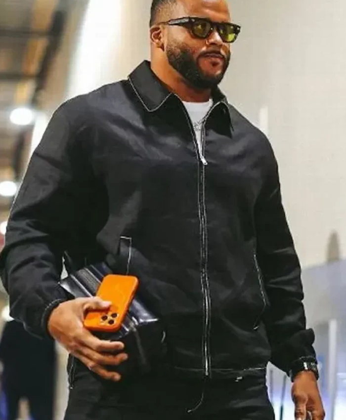 buy now Los Angeles Rams Aaron Donald Black Jacket