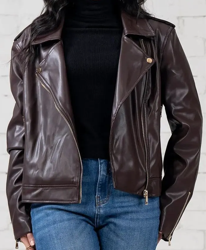 buy now Marble Hall Murders Susan Ryeland Leather Jacket