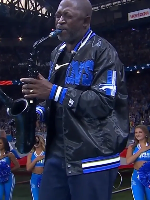 buy now Mike Phillips Detroit Lions Black Satin Jacket