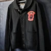 buy now Miles Davis & John Coltrane 100 Black Wool Jacket For Sake
