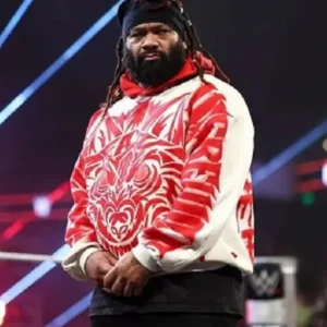 buy now Monday Night RAW 2026 Jacob Fatu Red Wolf Print Hoodie