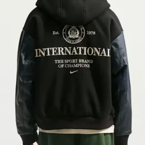 buy now Nike Club Men’s Black Wool Varsity Jacket