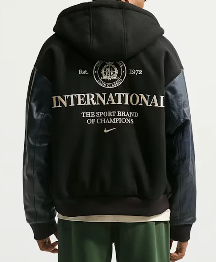 buy now Nike Club Men’s Black Wool Varsity Jacket
