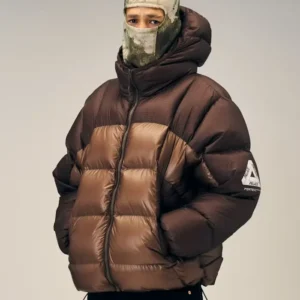 buy now Palace Pertex Balaclava Brown Puffer Jacket