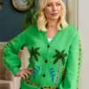 buy now Pottery Throw Down S01 Denise Van Outen Green Cardigan