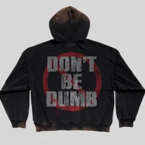 buy now Rust Wash Dont Be Dumb Hoodie
