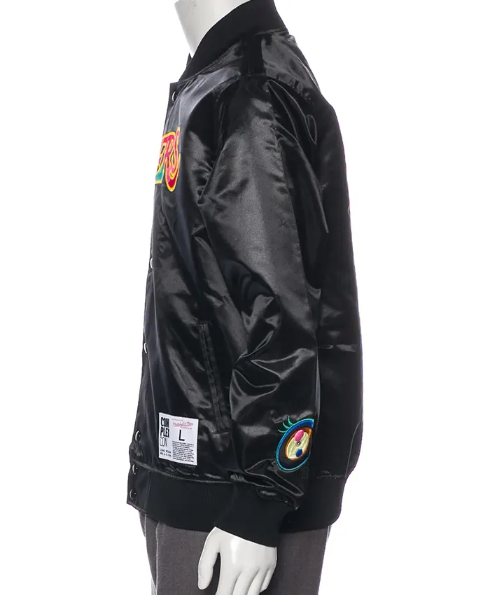 buy now Takashi Murakami ComplexCon Black Satin Lakers Jacket
