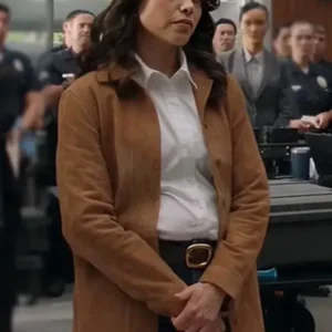 buy now The Rookie 2026 Alyssa Diaz Suede Leather Jacket