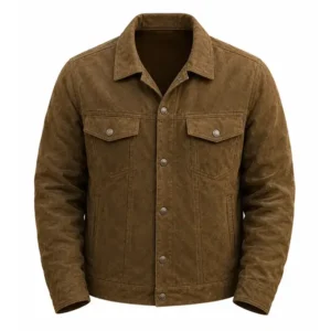 buy now The Town That Takes Dean Richardson Brown Suede Jacket