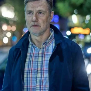 buy now Tip Toe 2026 David Morrissey Blue Cotton Jacket