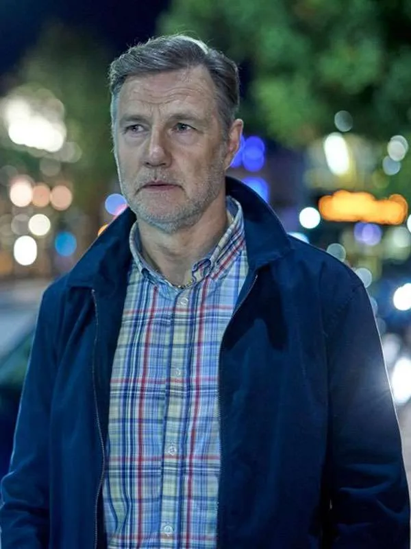buy now Tip Toe 2026 David Morrissey Blue Cotton Jacket