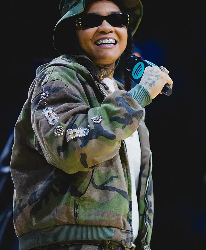 buy now Young M.A Barclays Center NY Liberty Camouflage Jacket