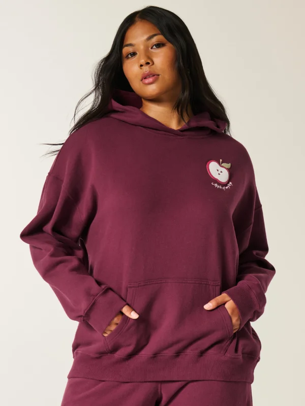 maroon Hollister Apple Hoodie for sale
