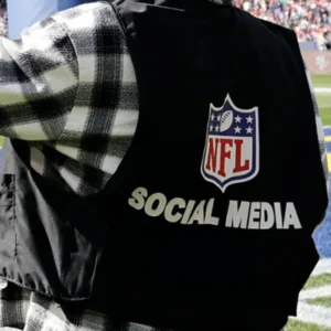 oder now Scotty James NFL Social Media Black Cotton Vest