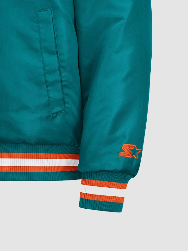 order now 2026 Miami Dolphins Starter Courtside Varsity Jacket