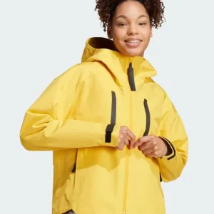 order now Adidas Yellow Myshelter Rain Jacket for sale