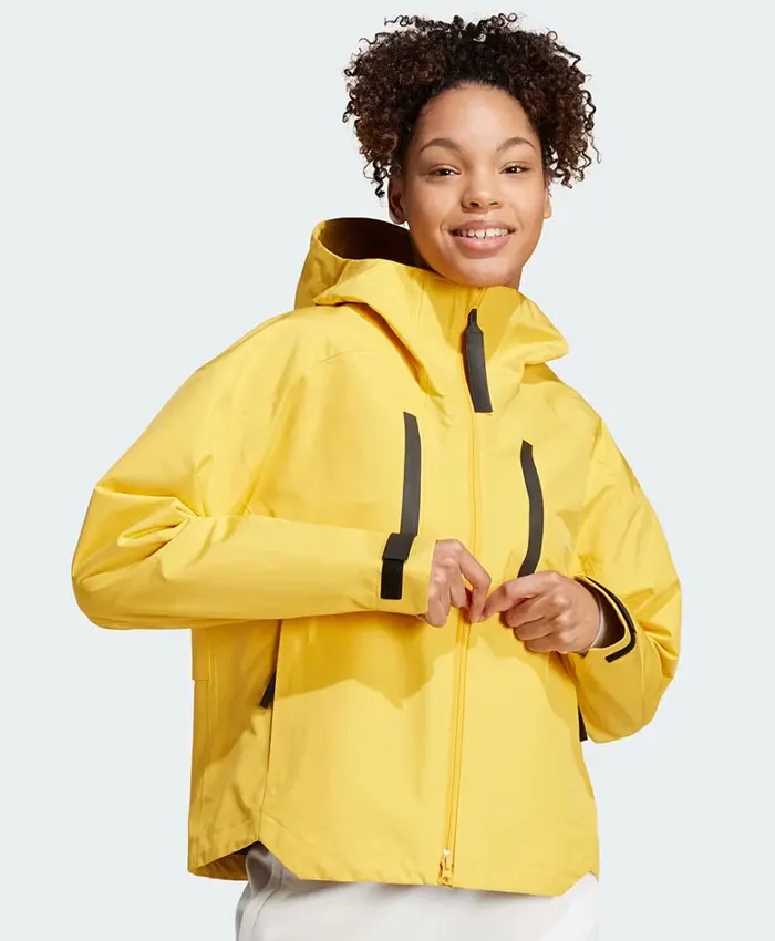 order now Adidas Yellow Myshelter Rain Jacket for sale