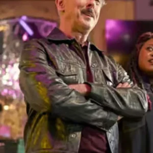 order now Alan Cumming Black Leather Jacket