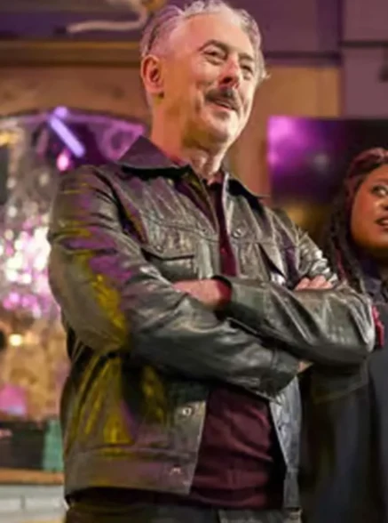 order now Alan Cumming Black Leather Jacket