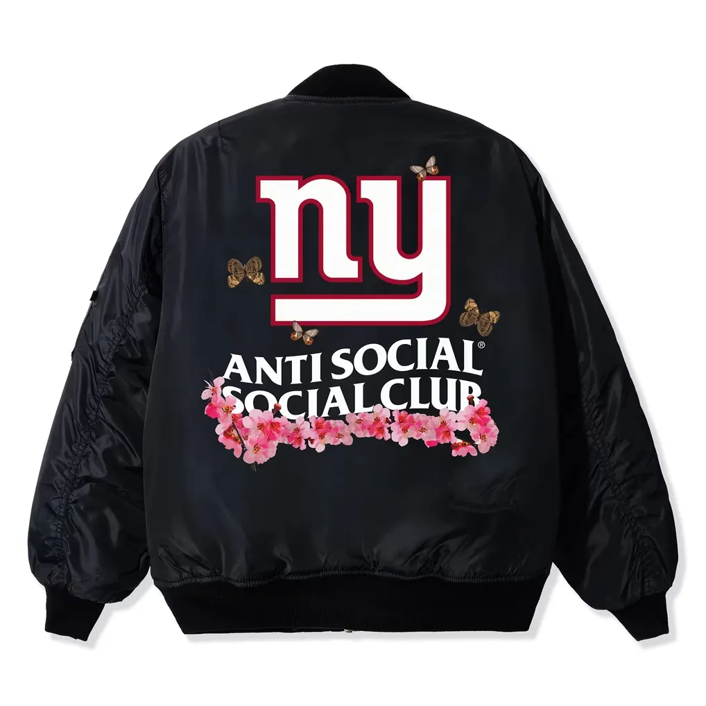 order now Anti Social Social Club X New York Giants Jacket For SAle