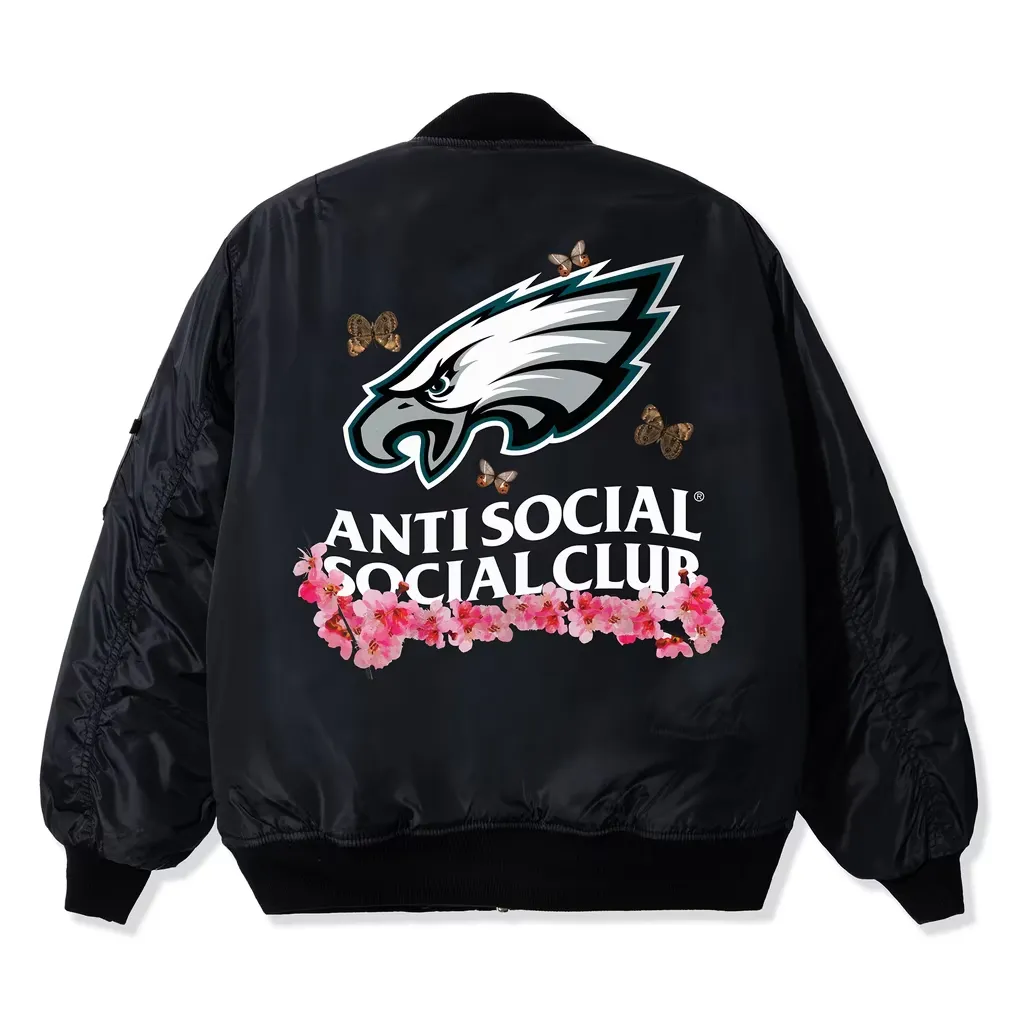 order now Anti Social Social Club X Philadelphia Eagles Jacket