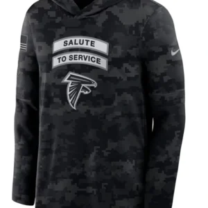 order now Falcons 2026 Salute to Service Hooded Long Sleeve T-Shirt
