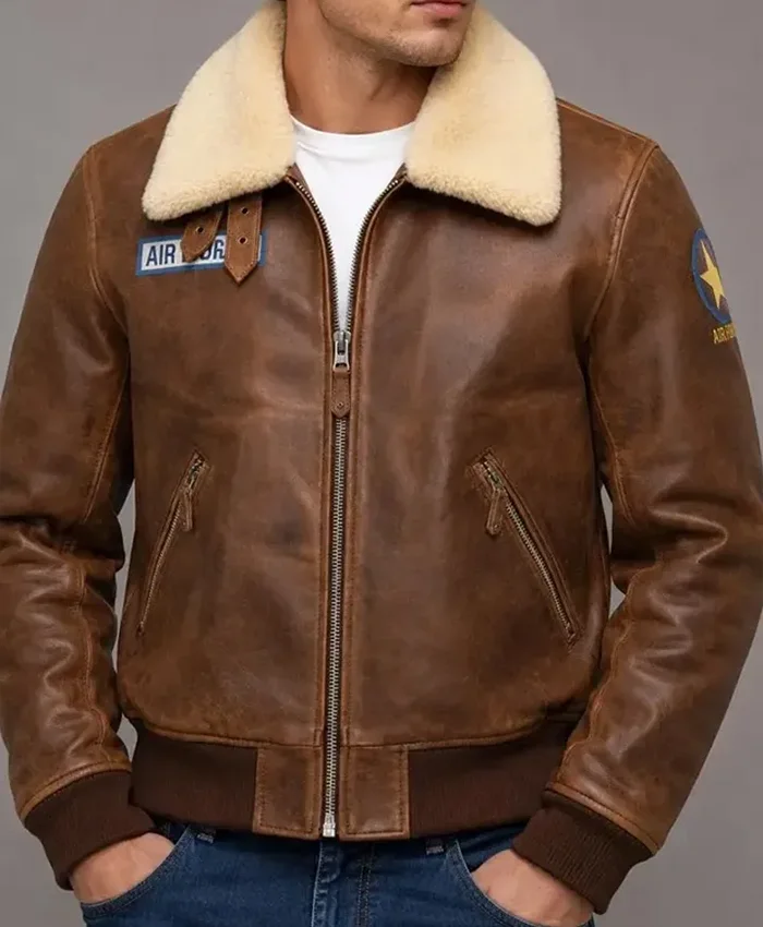 order now King Of Fighters Terry Bogard Brown Leather Jacket