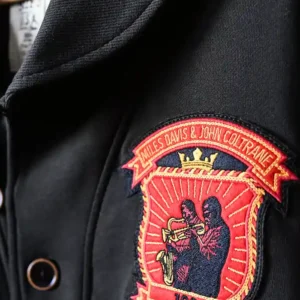 order now Miles Davis & John Coltrane 100 Black Wool Jacket For Sale