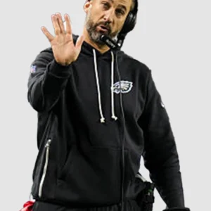 order now Nike Philadelphia Eagles Nick Sirianni 2026 Sideline Hoodie For Sale