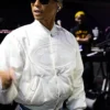 order now Pharrell Williams Paris Rehearsals LV White Varsity Jacket