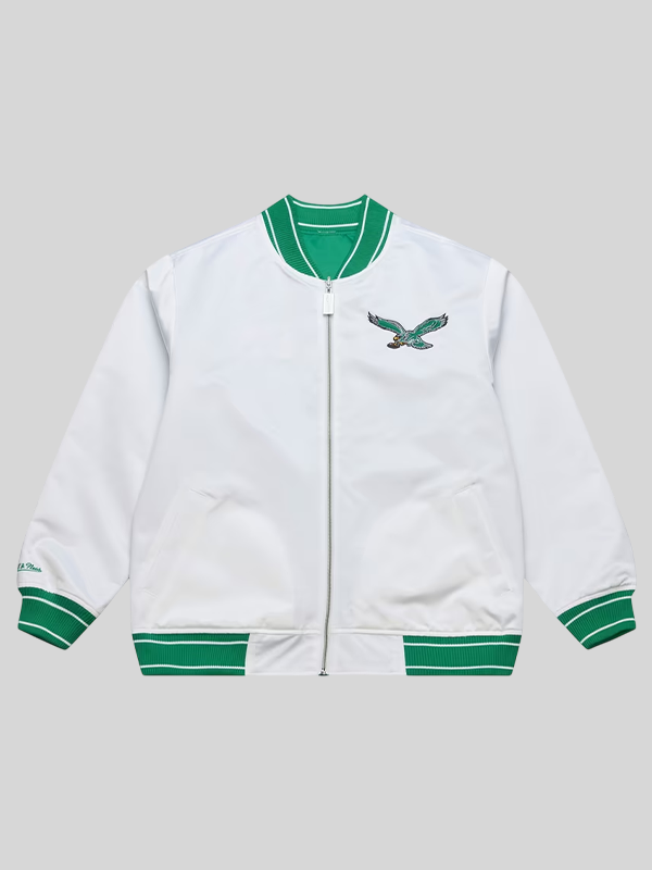 order now Philadelphia Eagles Reversible Satin Jacket