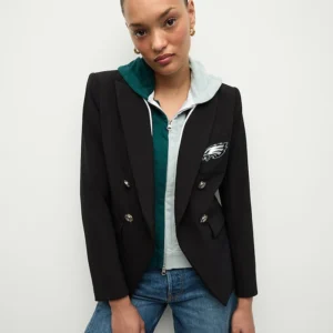 order now Philadelphia Eagles Veronica Beard Black Dickey Blazer
