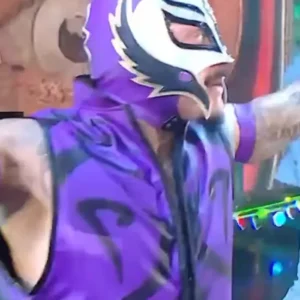 order now Rey Mysterio AAA TripleMania Purple Vest